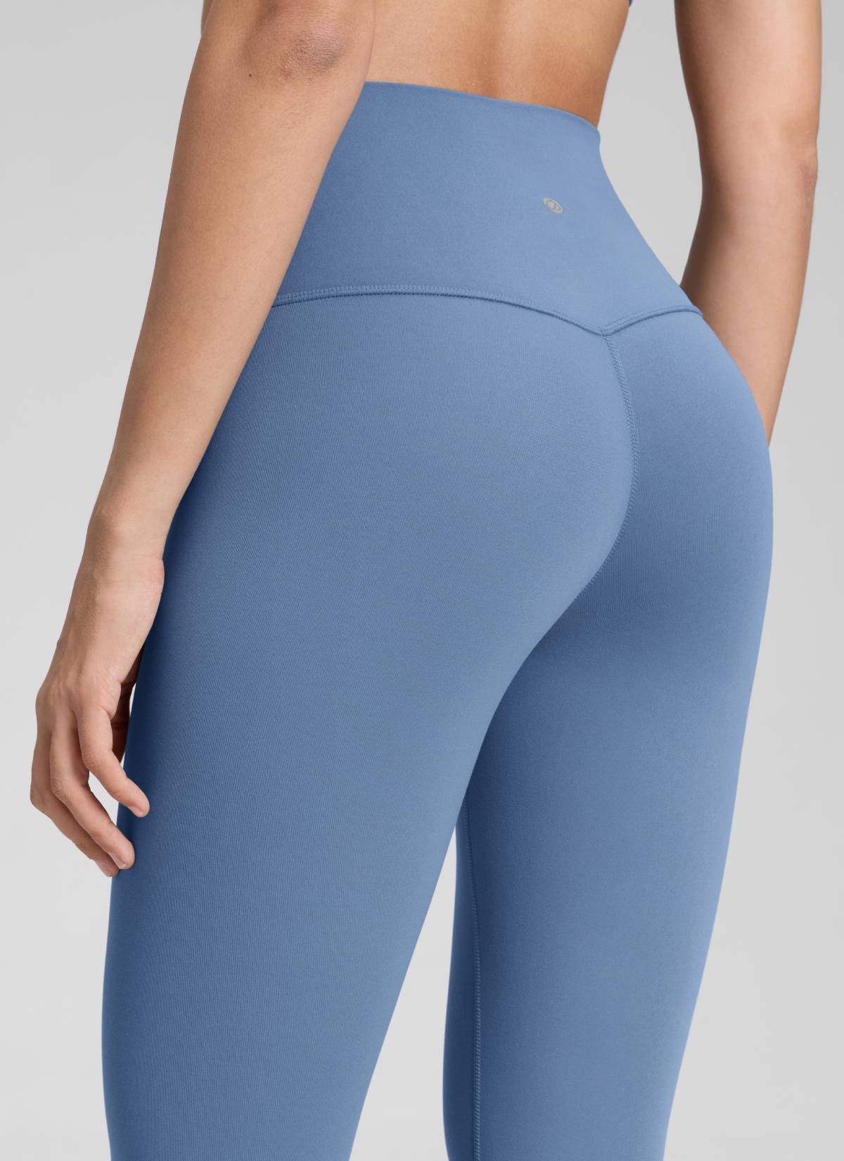 CRZ YOGA Women's Yoga Lounge High Rise Butterluxe Yoga Leggings 28'' Oasis Blue @model_info:Jenna
