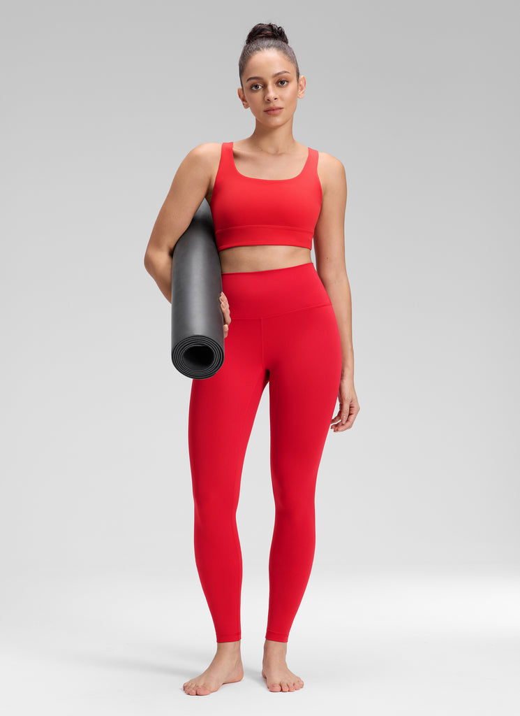 CRZ YOGA Women's Yoga Lounge High Rise Butterluxe Yoga Leggings 28'' Oasis Blue