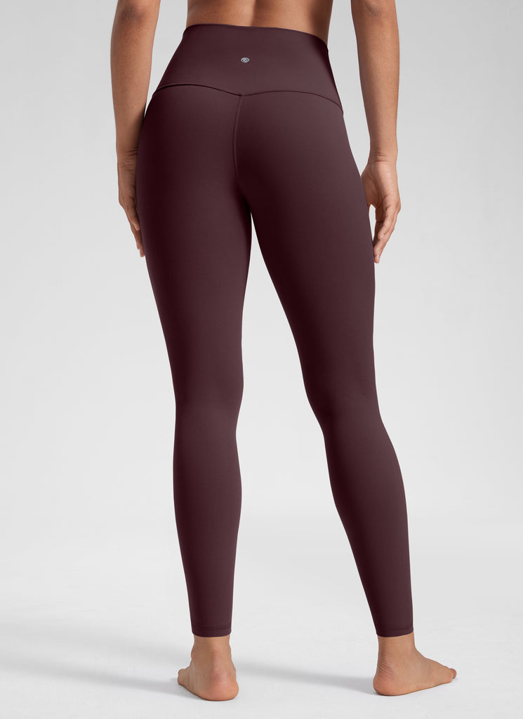 CRZ YOGA Women's Yoga Lounge High Rise Butterluxe Yoga Leggings 28'' Lava Brown