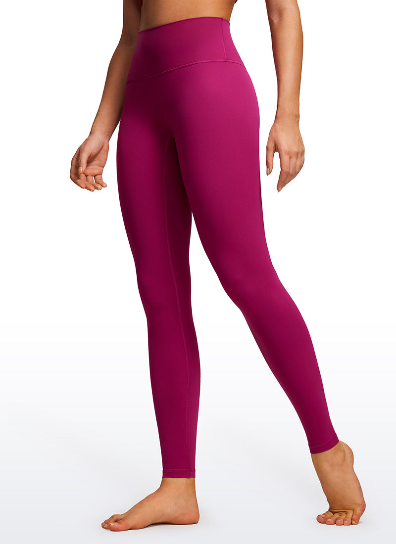 CRZ YOGA Women's Yoga Lounge High Rise Butterluxe Yoga Leggings 30'' Magenta Purple @model_info:Cesila