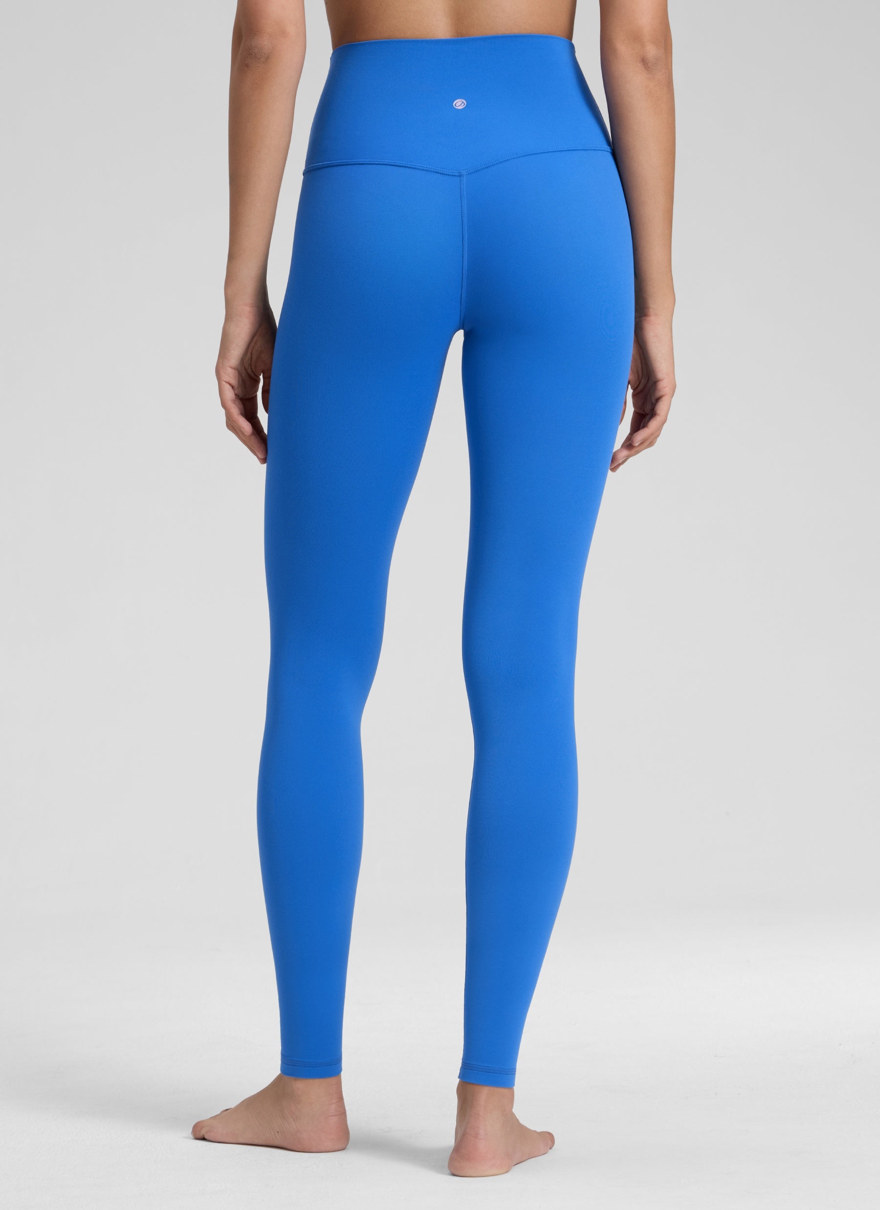 CRZ YOGA Women's Yoga Lounge High Rise Butterluxe Yoga Leggings 30'' Sparkle Blue @model_info:Jenna