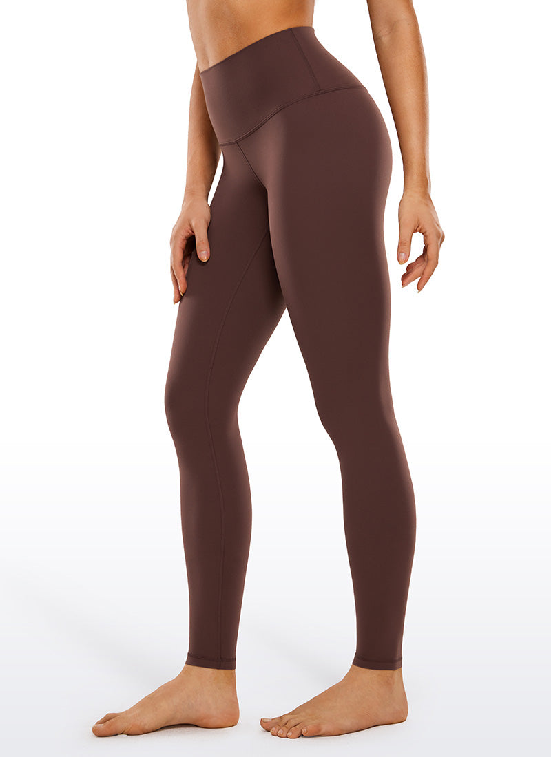 CRZ YOGA Women's Yoga Lounge High Rise Butterluxe Yoga Leggings 30'' Taupe @model_info:Cesila