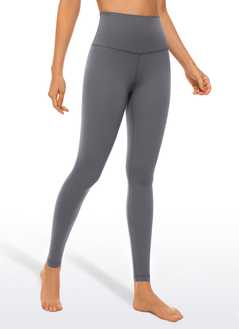 CRZ YOGA Women's Yoga Lounge High Rise Butterluxe Yoga Leggings 30'' Dark Carbon @model_info:D
