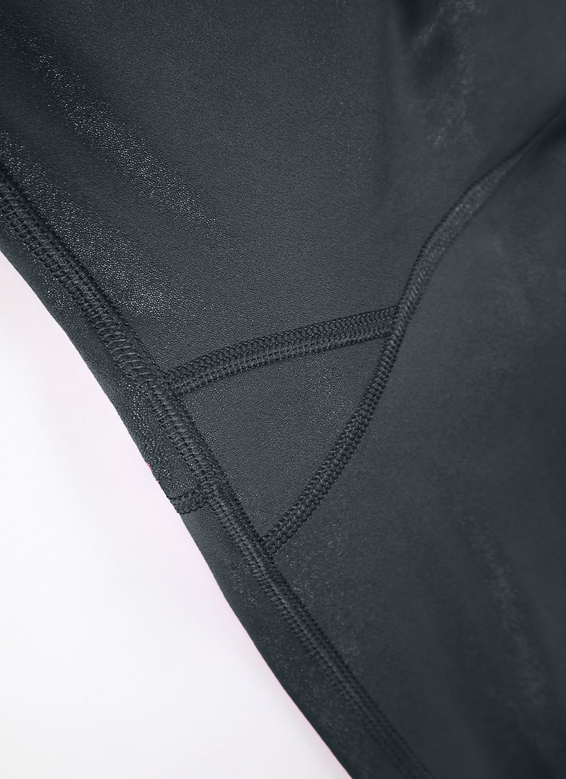 CRZ YOGA Women Butterluxe Matte Faux Leather Leggings 25'' Melanite Classic @model_info:Deni