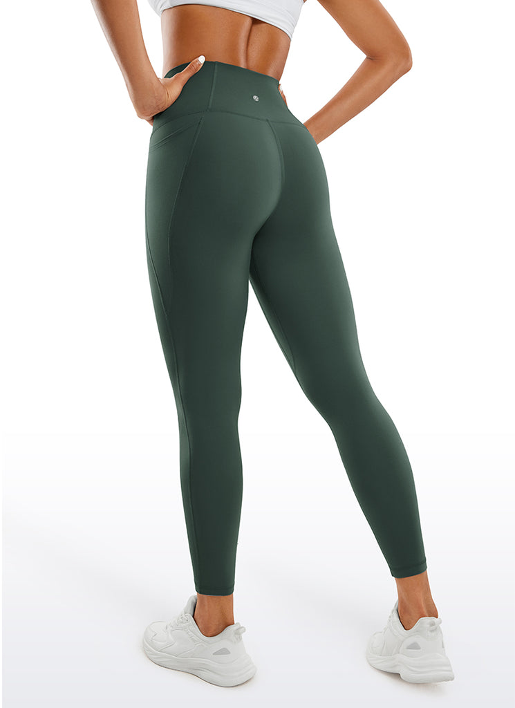 CRZ YOGA Women's Yoga Lounge High Rise Butterluxe Pocket Leggings 25'' French Navy