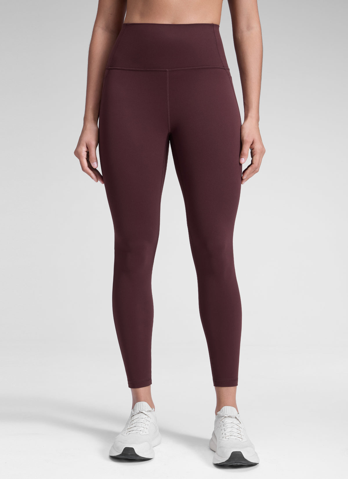 CRZ YOGA Women's Yoga Lounge High Rise Butterluxe Pocket Leggings 25'' Ripe Plum @model_info:D