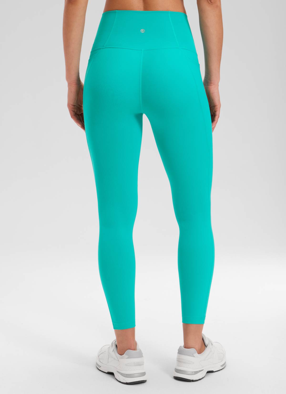 CRZ YOGA Women's Yoga Lounge High Rise Butterluxe Pocket Leggings 25'' Tropics Teal @model_info:Larissa