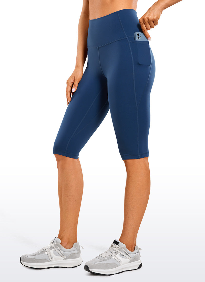 CRZ YOGA Women's Butterluxe Knee Length Pockets Capri Leggings 13