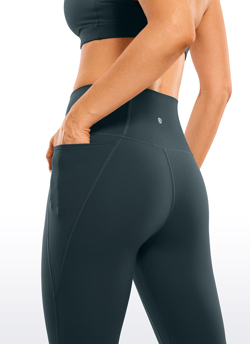 CRZ YOGA Women's Butterluxe Knee Length Pockets Capri Leggings 13