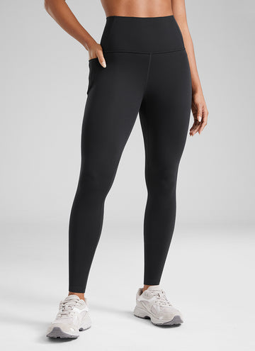 CRZ YOGA Womens Butterluxe Pockets Workout Leggings 28" Black