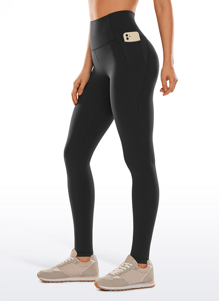 CRZ YOGA Womens Butterluxe Pockets Workout Leggings 30" Black