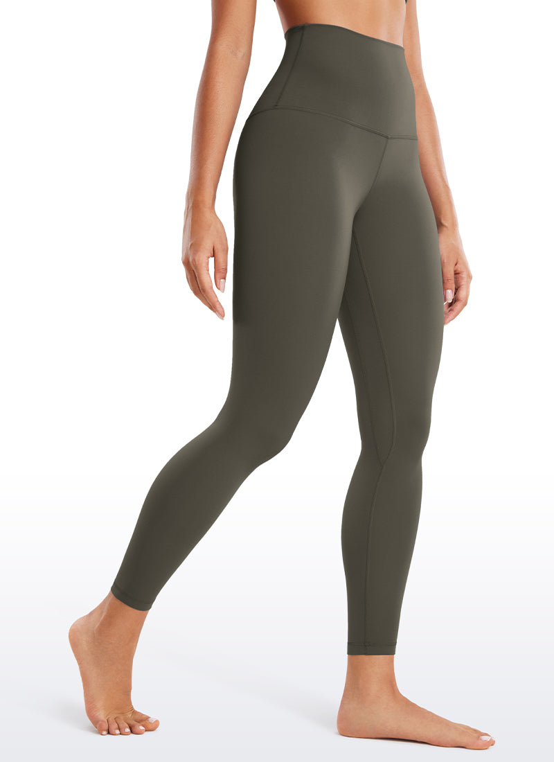 CRZ YOGA Women's Lounge Super High Rise Butterluxe Yoga Leggings 25'' Light Army Green
