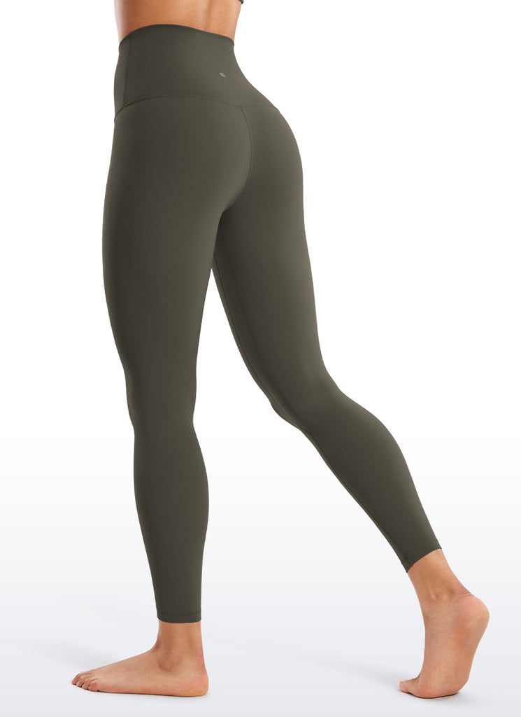CRZ YOGA Women's Lounge Super High Rise Butterluxe Yoga Leggings 25'' Hot Fudge Brown