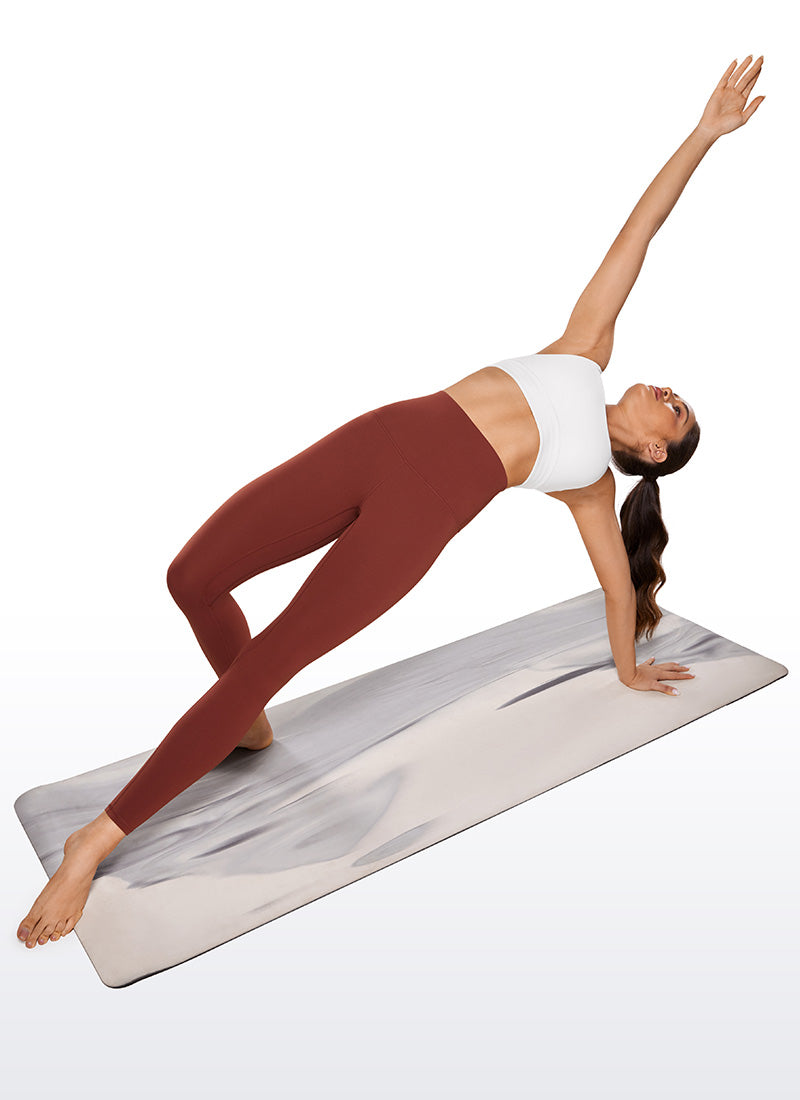 CRZ YOGA Women's Yoga Super High Waist Butterluxe Yoga Leggings 28'' Jujube Brown @model_info:Cesilia