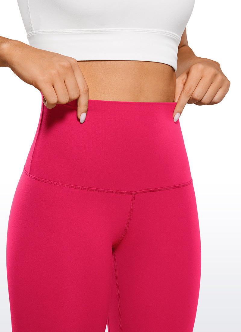 CRZ YOGA Women's Yoga Super High Waist Butterluxe Yoga Leggings 28'' Viva Magenta @model_info:Cesilia