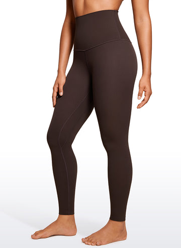 CRZ YOGA Women's Yoga Super High Waist Butterluxe Yoga Leggings 28'' Hot Fudge Brown