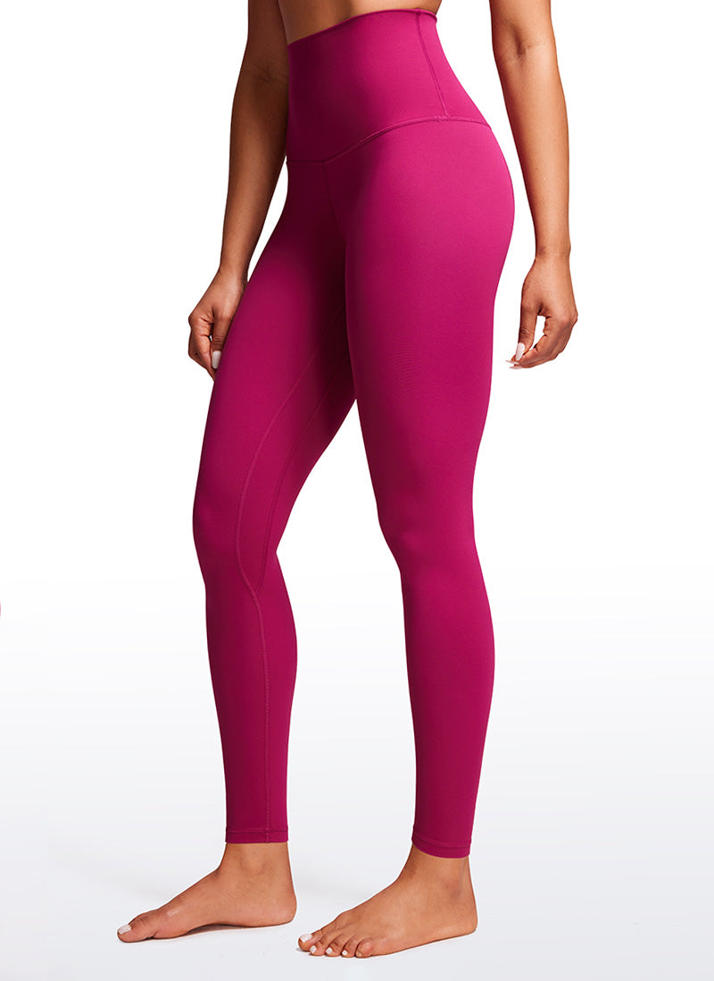 CRZ YOGA Women's Yoga Super High Waist Butterluxe Yoga Leggings 28'' Magenta Purple
