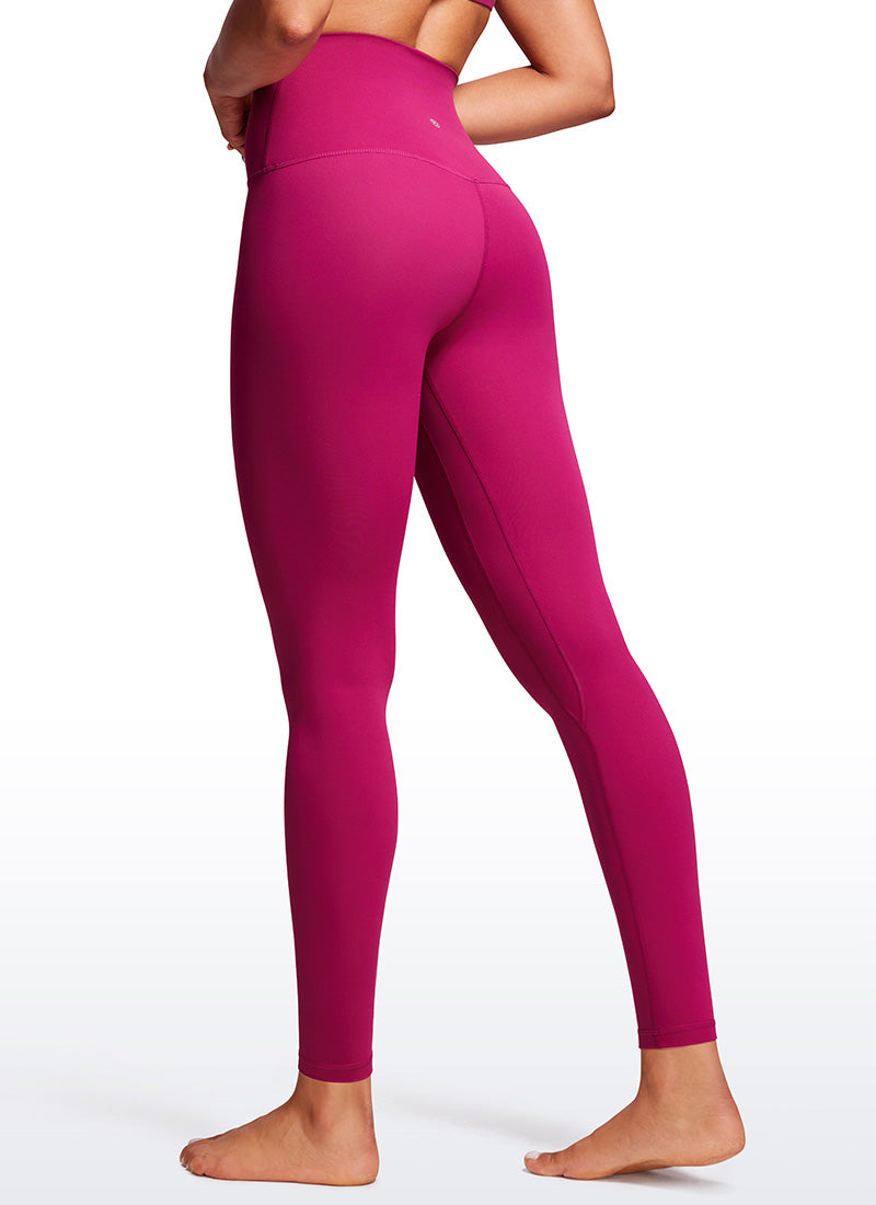 CRZ YOGA Women's Yoga Super High Waist Butterluxe Yoga Leggings 28'' Magenta Purple