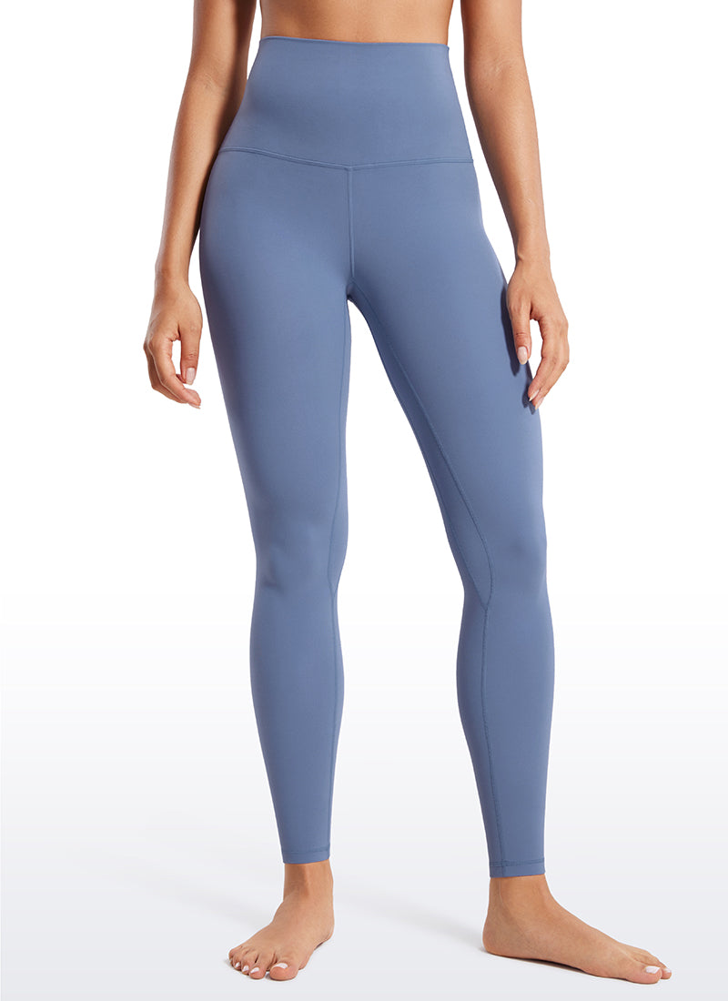 CRZ YOGA Women's Yoga Super High Waist Butterluxe Yoga Leggings 28'' Oasis Blue @model_info:Fiona