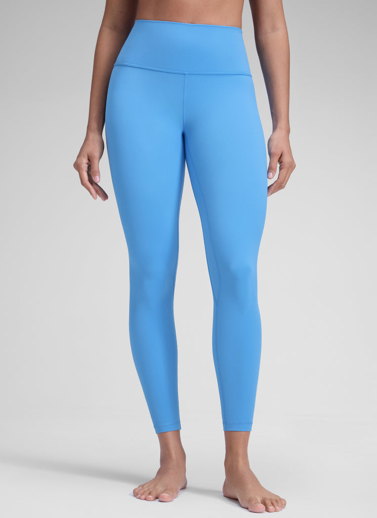 CRZ YOGA Women's Yoga Train High Rise Brushed Nakedfeel Leggings 25'' Hazy Blue