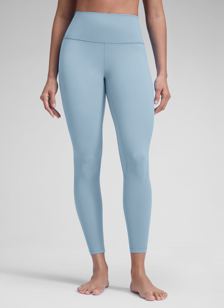 CRZ YOGA Women's Yoga Train High Rise Brushed Nakedfeel Leggings 25'' The Breeze Blue