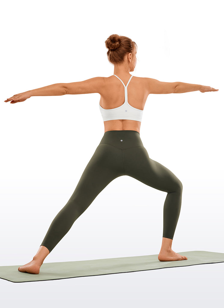 CRZ YOGA Women's Yoga Train High Rise Brushed Nakedfeel Leggings 25'' Melanite