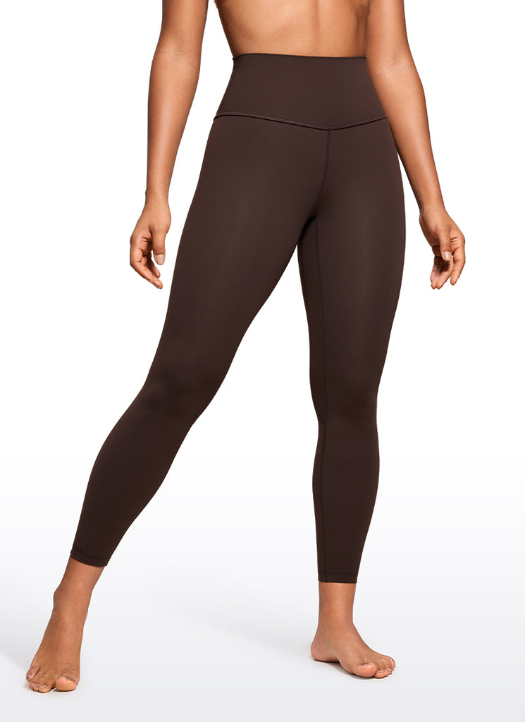 CRZ YOGA Women's Yoga Train High Rise Brushed Nakedfeel Leggings 25'' True Navy