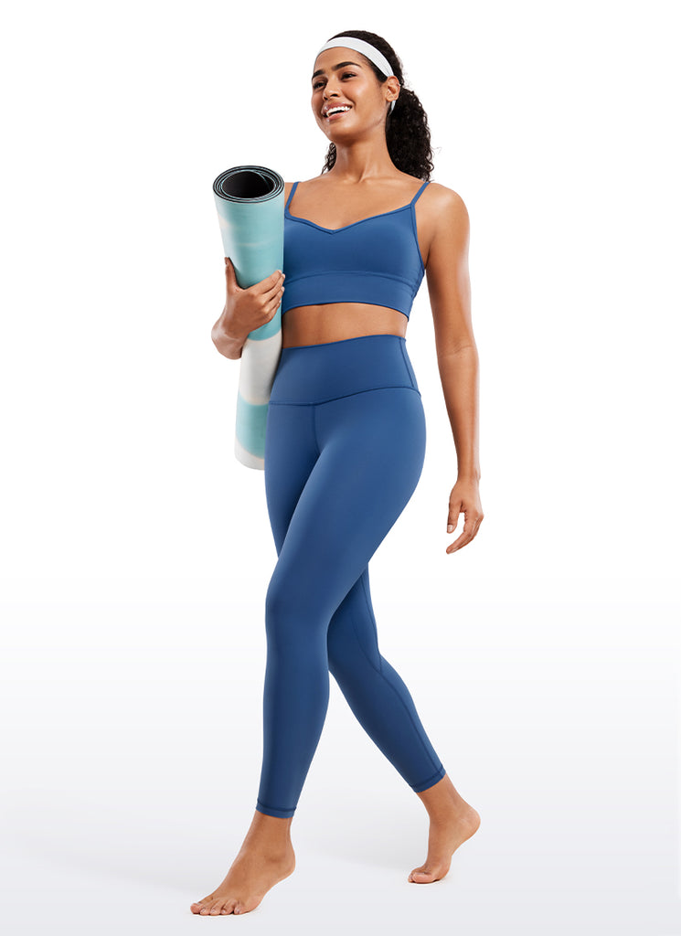 CRZ YOGA Women's Yoga Train High Rise Brushed Nakedfeel Leggings 25'' Arctic Plum