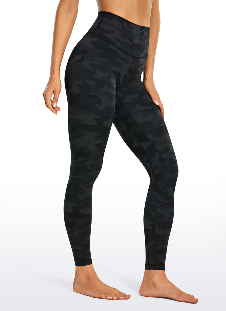 CRZ YOGA Women's Yoga High Rise Brushed Nakedfeel Leggings 28'' Grey Sage