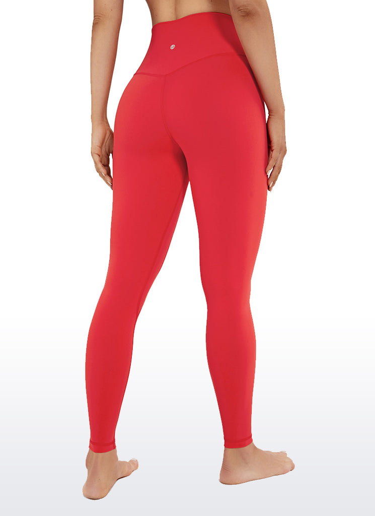 CRZ YOGA Women's Yoga High Rise Brushed Nakedfeel Leggings 28'' Grey Sage