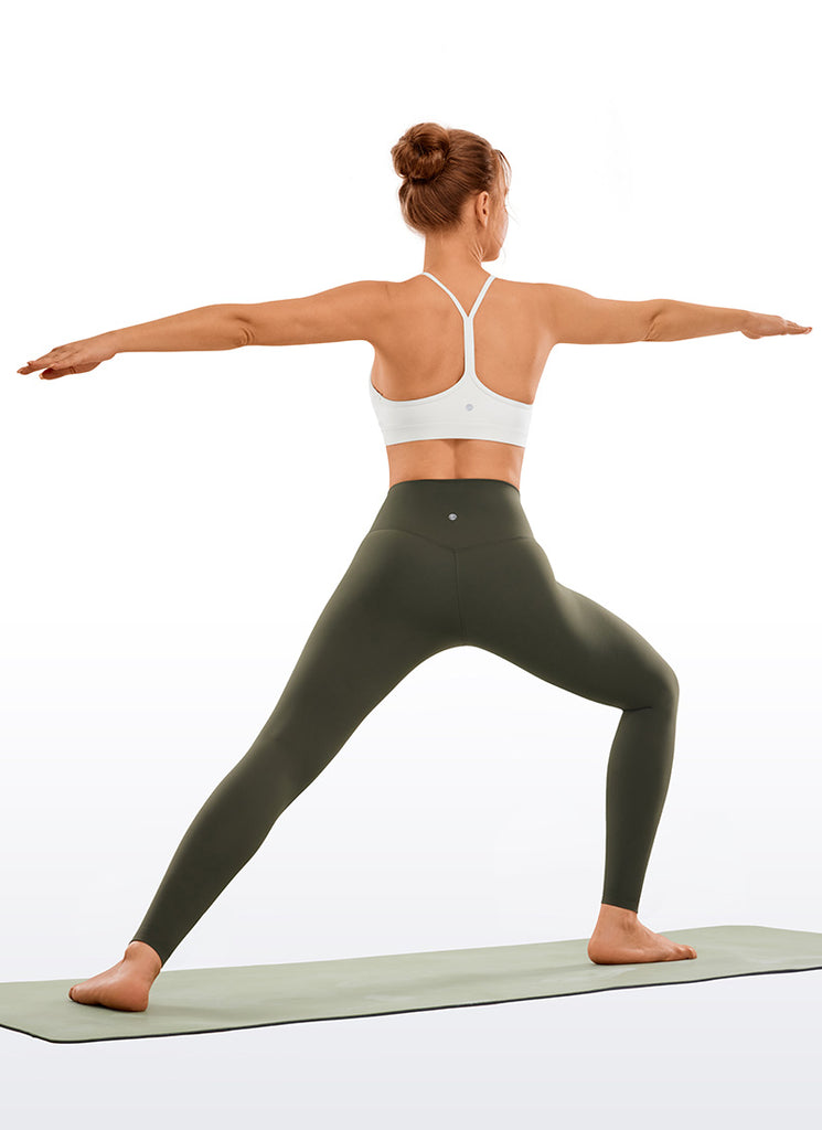 CRZ YOGA Women's Yoga High Rise Brushed Nakedfeel Leggings 28'' Black