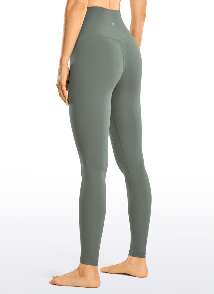 CRZ YOGA Women's Yoga High Rise Brushed Nakedfeel Leggings 28'' Melanite