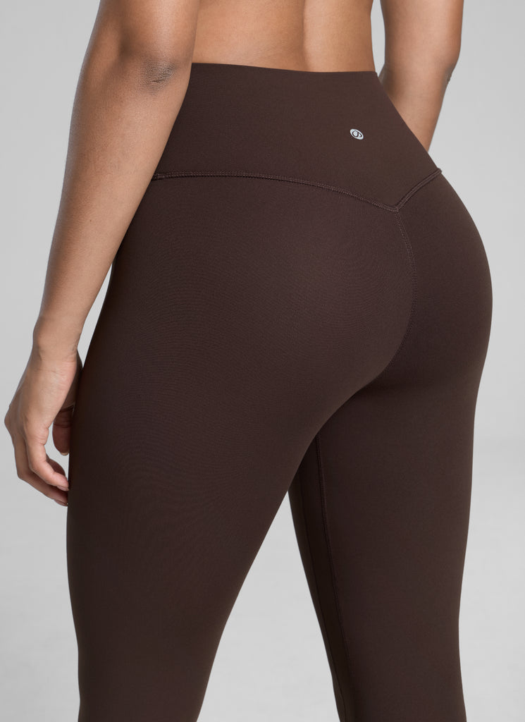 CRZ YOGA Women's Workout High Rise Butterlift Yoga Leggings 25'' Hot Fudge Brown