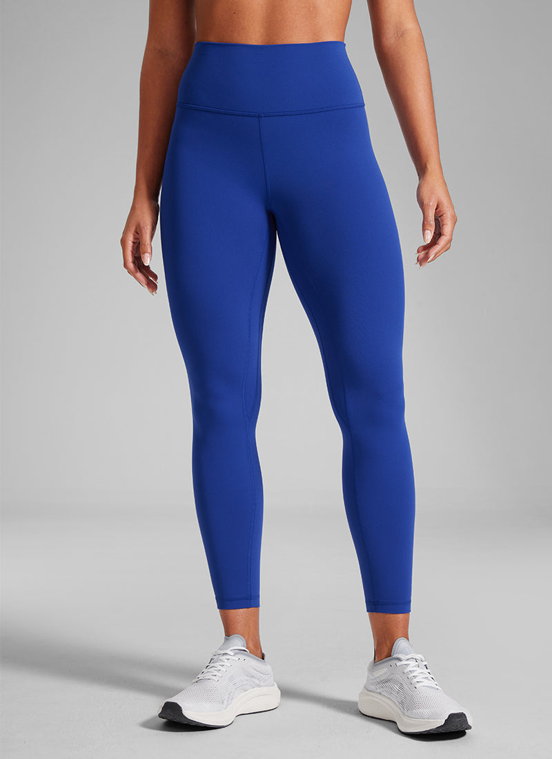 CRZ YOGA Women's Workout High Rise Butterlift Yoga Leggings 25'' Waves Blue @model_info:Crystal