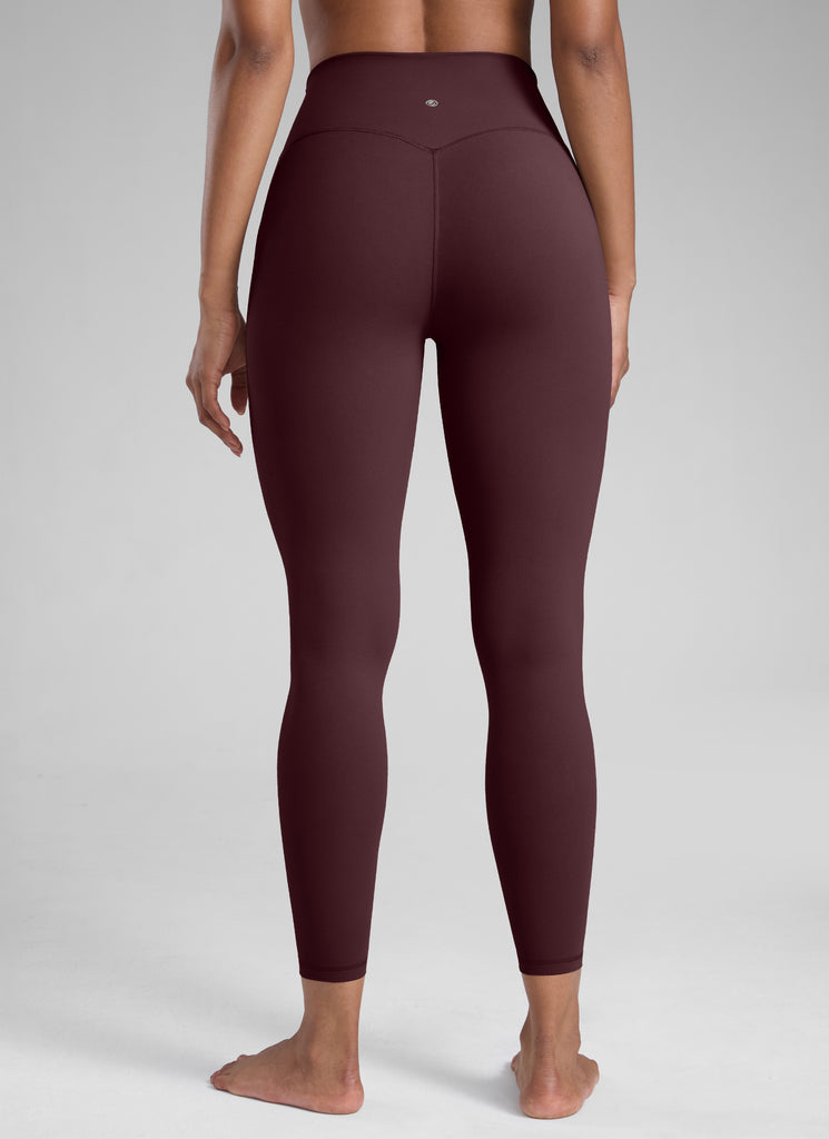 CRZ YOGA Women's Workout High Rise Butterlift Yoga Leggings 25'' Ripe Plum