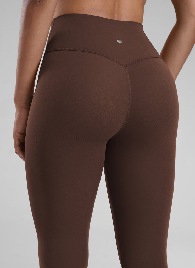 CRZ YOGA Women's Workout High Rise Butterlift Yoga Leggings 25'' Lava Brown
