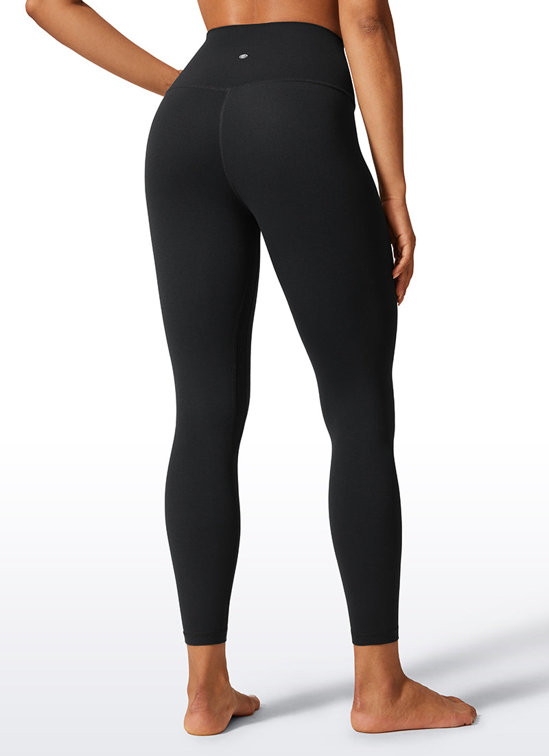 CRZ YOGA Women's Workout High Rise Butterlift Yoga Leggings 28'' Black
