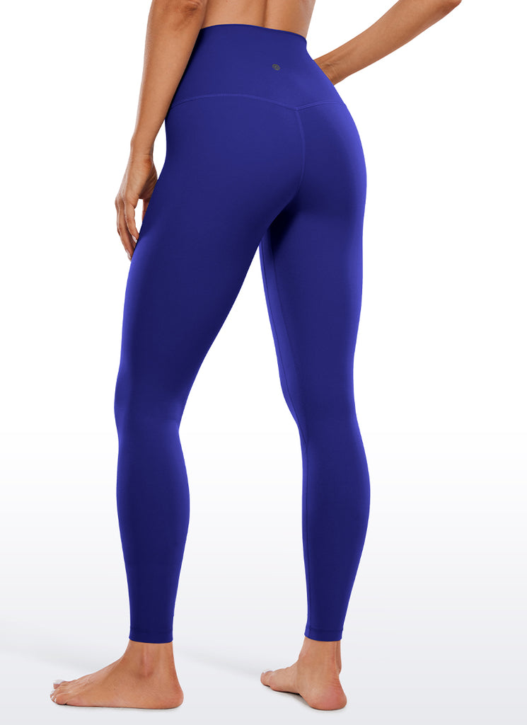 CRZ YOGA Women's Butterluxe Double seamed Yoga Leggings 28" Pitch Blue