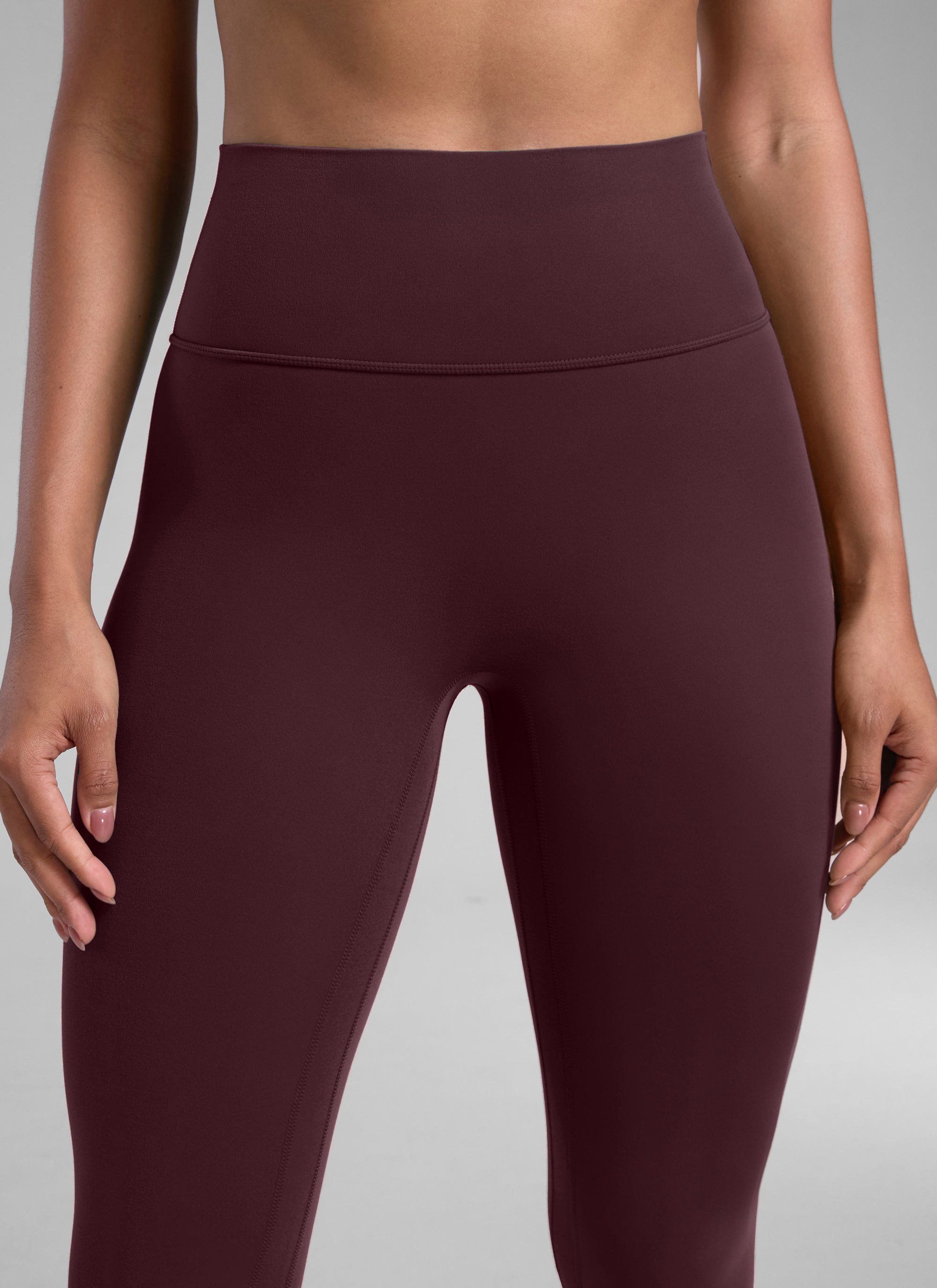 CRZ YOGA Women Butterlift High Rise Scrunch Butt Legging No Front Seam Ripe Plum @model_info:B