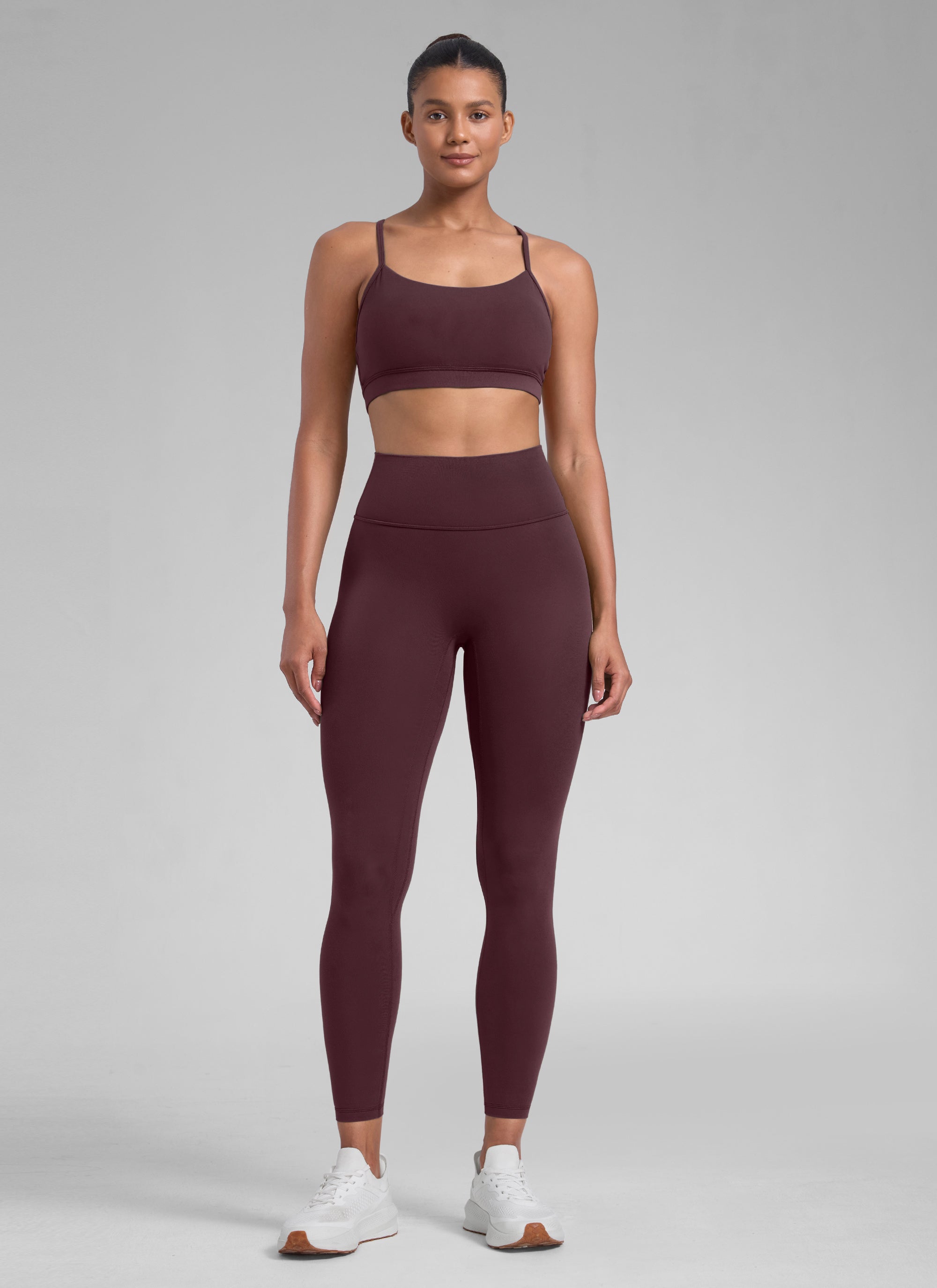 CRZ YOGA Women Butterlift High Rise Scrunch Butt Legging No Front Seam Ripe Plum @model_info:B