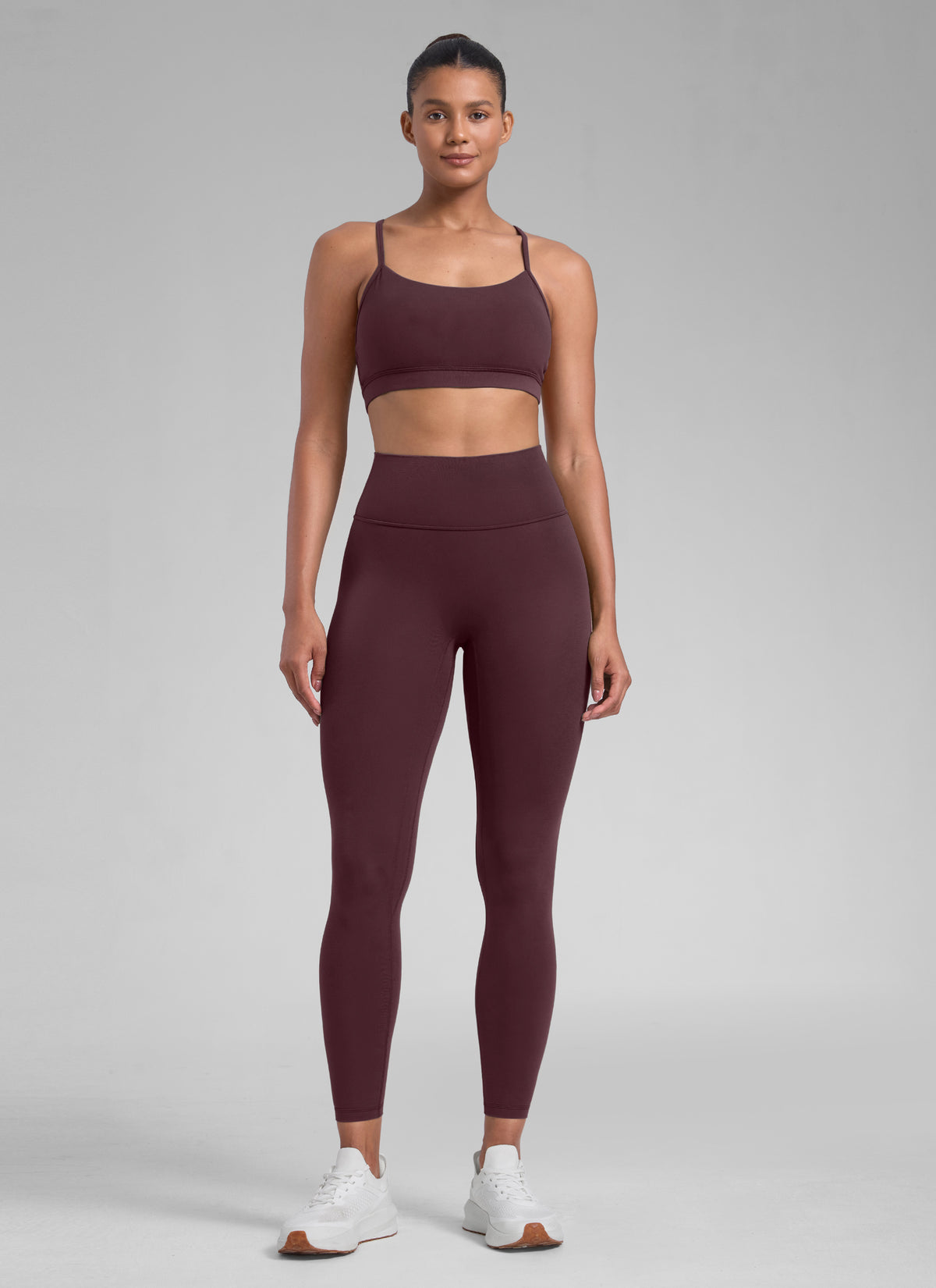 CRZ YOGA Women Butterlift High Rise Scrunch Butt Legging No Front Seam Ripe Plum @model_info:B