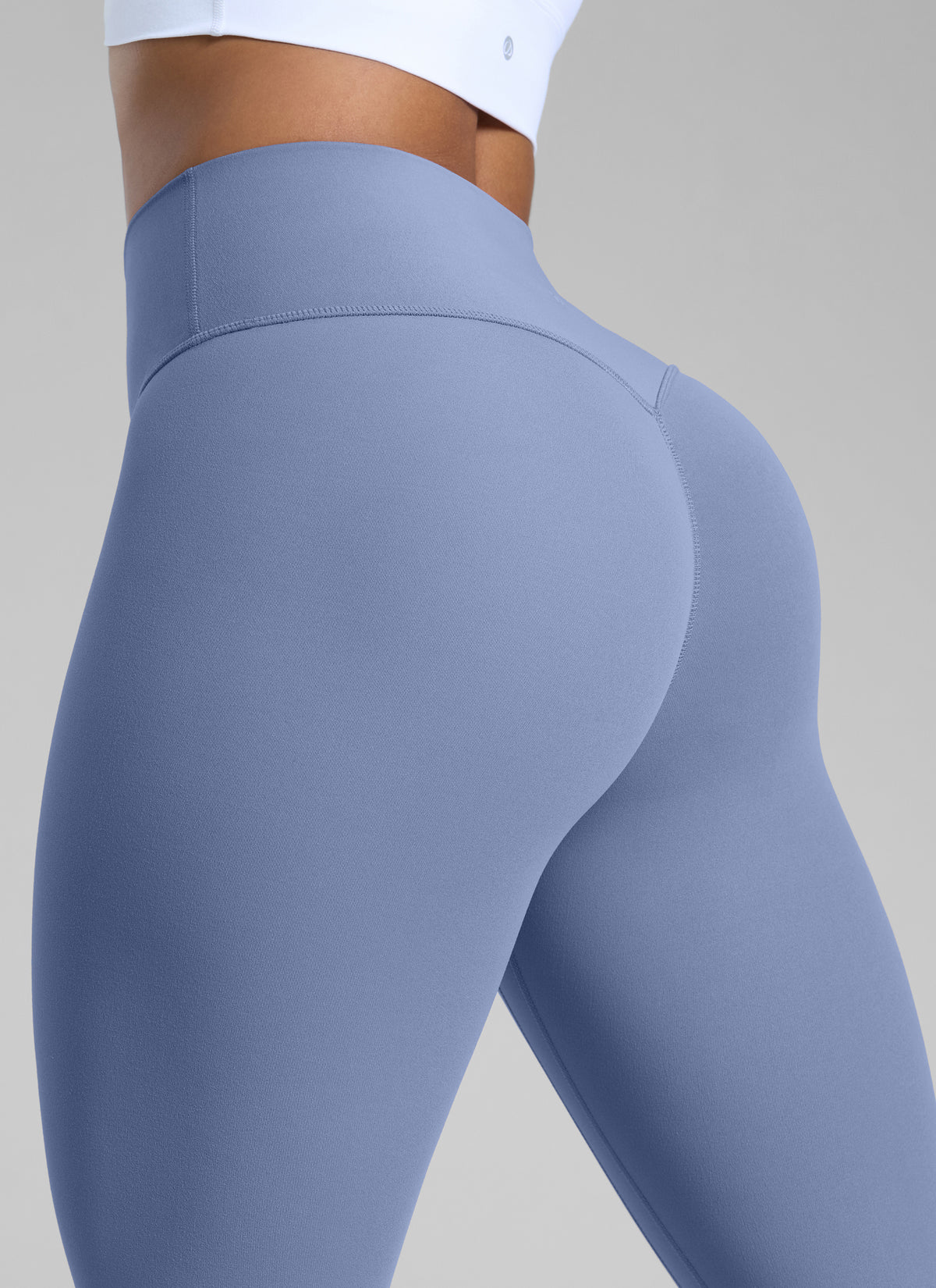 CRZ YOGA Women Butterlift High Rise Scrunch Butt Legging No Front Seam Oasis Blue @model_info:B