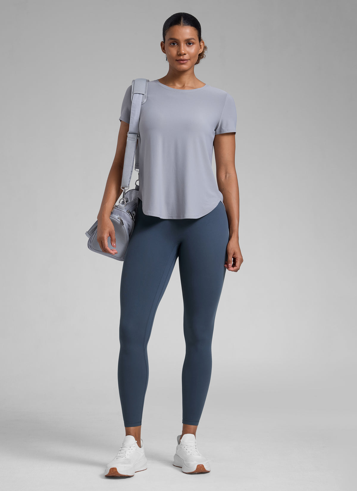 CRZ YOGA Women Butterlift High Rise Scrunch Butt Legging No Front Seam Stelindigo @model_info:Barbara