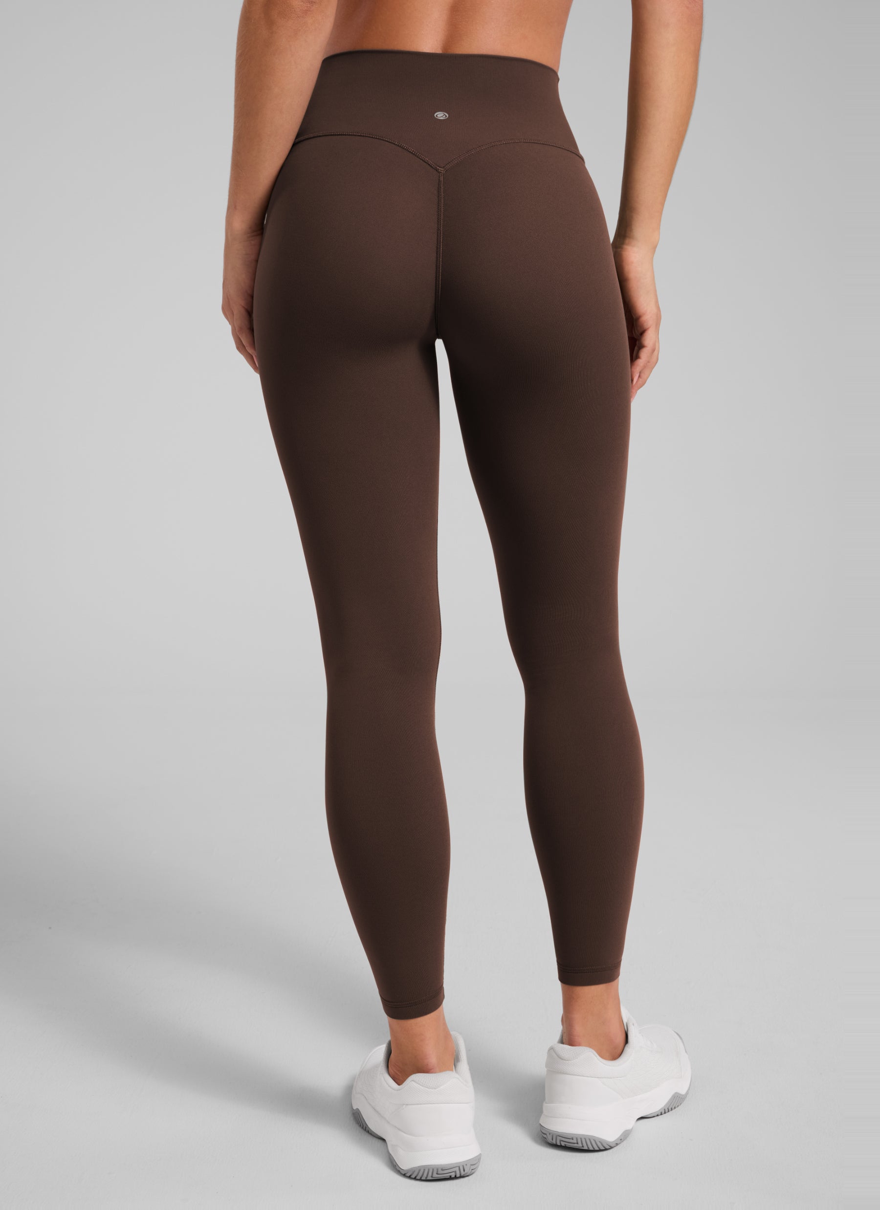 CRZ YOGA Women Butterlift High Rise Scrunch Butt Legging No Front Seam Walnut Brown @model_info:S2