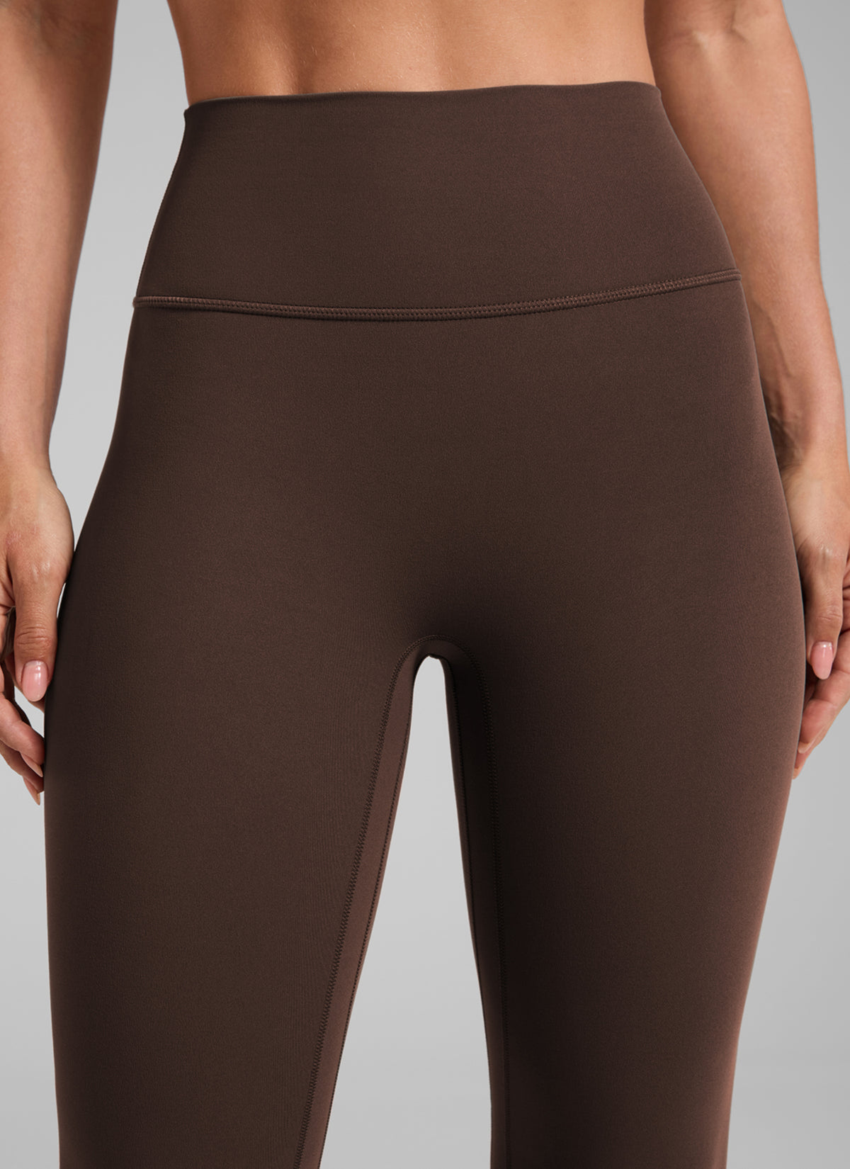 CRZ YOGA Women Butterlift High Rise Scrunch Butt Legging No Front Seam Walnut Brown @model_info:S3
