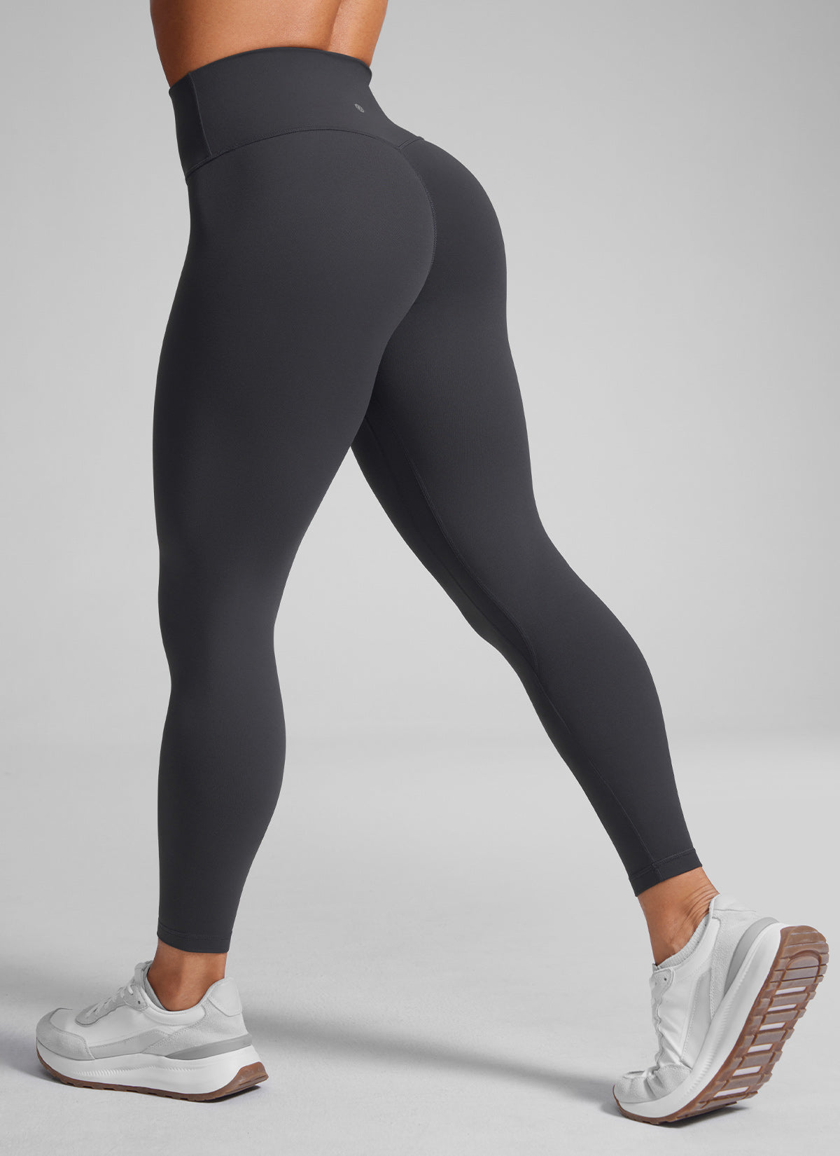 CRZ YOGA Women Butterlift High Rise Scrunch Butt Legging No Front Seam Mysterious Grey @model_info:Cintia