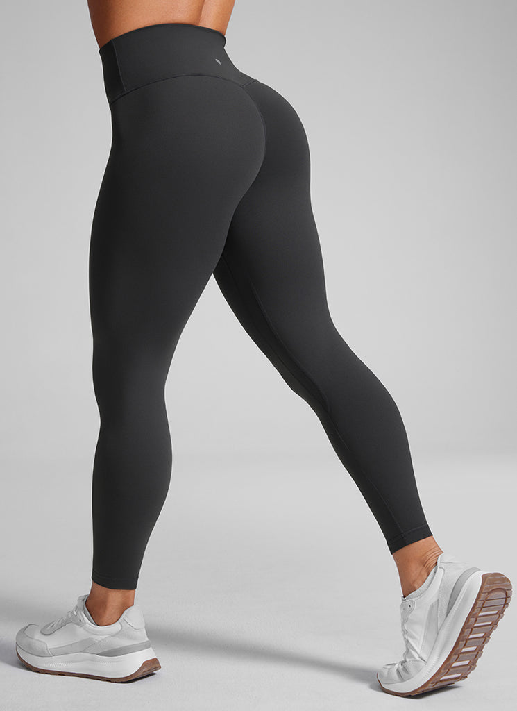 CRZ YOGA Women Butterlift High Rise Scrunch Butt Legging No Front Seam Mysterious Grey