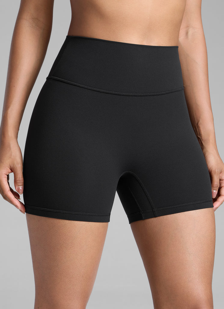 CRZ YOGA Womens Butterlift Scrunch Butt Atheletic Workout Biker Shorts Black