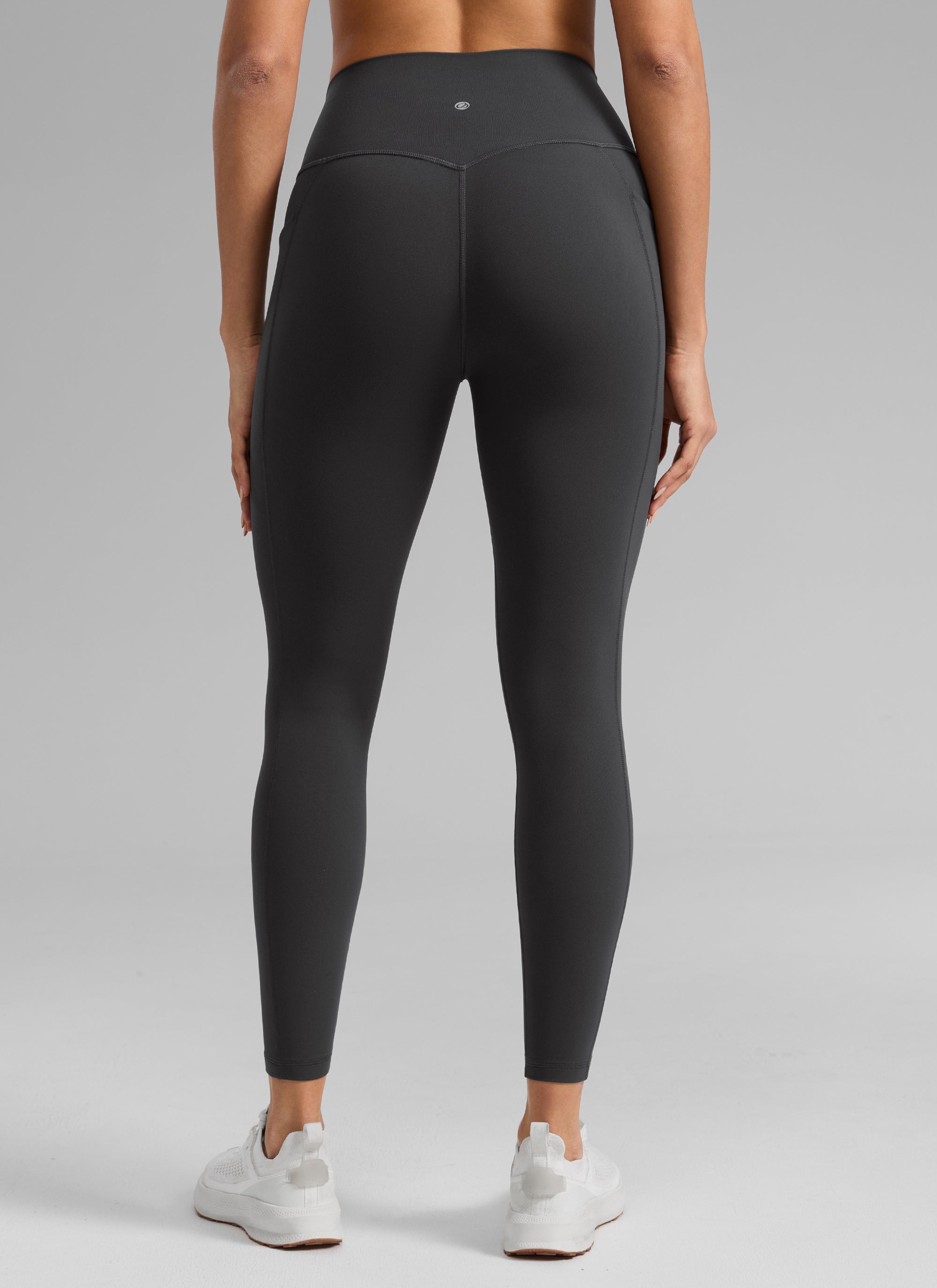 CRZ YOGA Women's Butterlift Workout High Rise Pocket Leggings 25'' Mysterious Grey