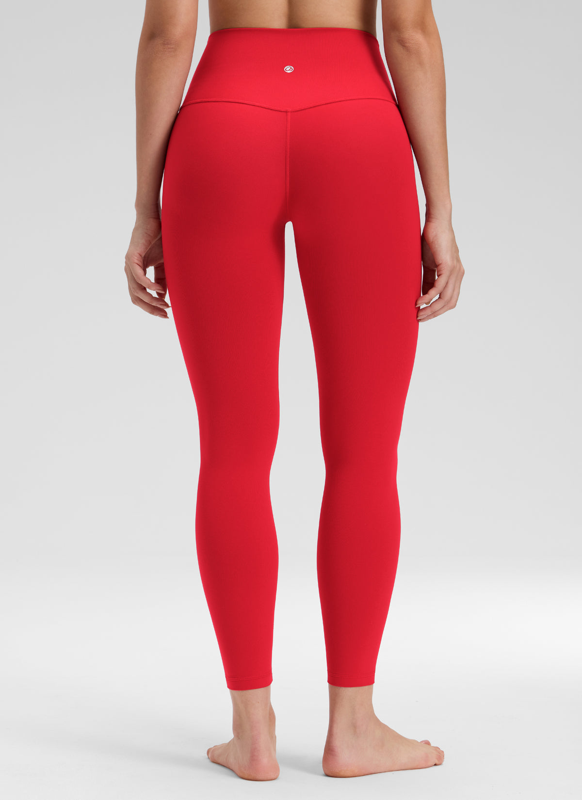 CRZ YOGA Women's Butterluxe Yoga High Rise No Front Seam Legging 25'' Aurora Red @model_info:Bruna